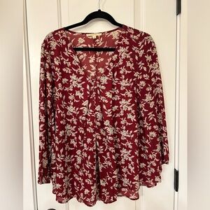 Burgundy fun2fun top size xl